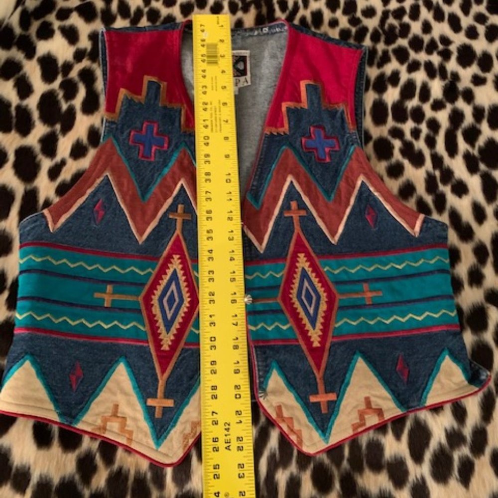Gorgeous Hairston Roberson Ropa Vest Embroidered - Picture 6 of 6